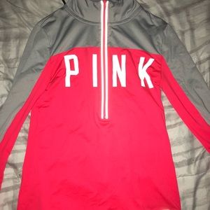 VS PINK Ultimate half zip athletic jacket